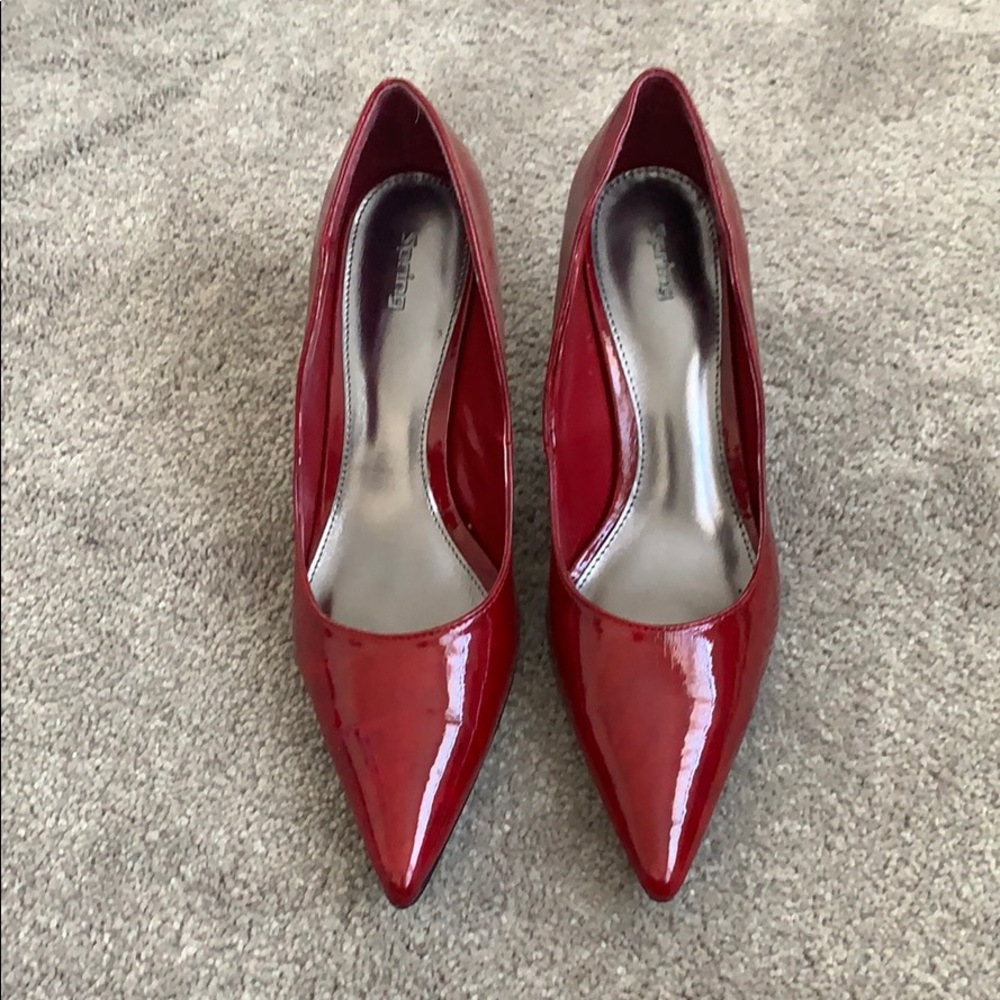 Call It Spring Red Patent Heels